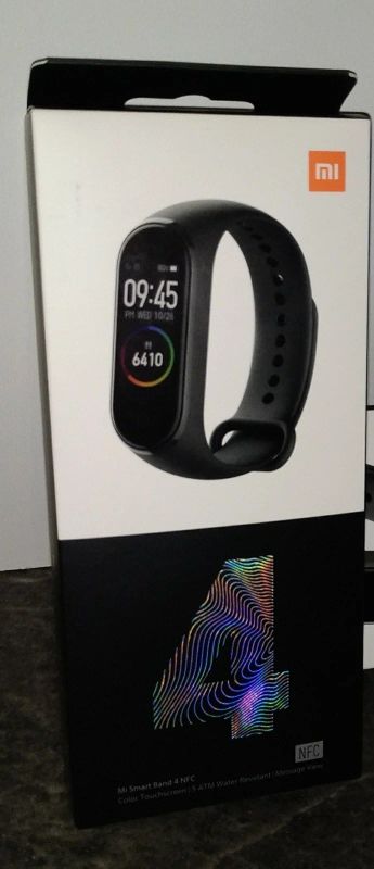 Лот: 17270980. Фото: 1. Mi band 4 NFC, РСТ, гарантия МВидео. Смарт-часы, фитнес-браслеты, аксессуары