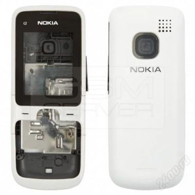 Лот: 2384305. Фото: 1. Корпус Nokia C2-00 Белый Бесплатная... Корпуса, клавиатуры, кнопки