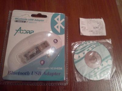 Лот: 1519218. Фото: 1. Bluetooth USB Adapter ACORP Class... Платы расширения, контроллеры, доп. порты