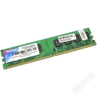Лот: 1394517. Фото: 1. DDR2 Patriot. Оперативная память