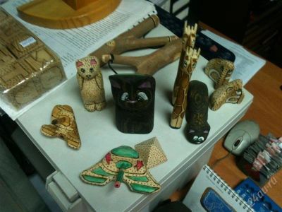 Лот: 2716162. Фото: 1. 10 игрушек из дерева сделанных... Развивающие