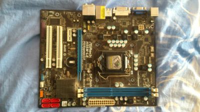 Лот: 5165519. Фото: 1. Материнская плата ASRock H55M-LE... Материнские платы