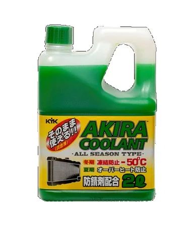 Лот: 18584628. Фото: 1. Akira coolant -50 зеленый антифриз... Масла, жидкости