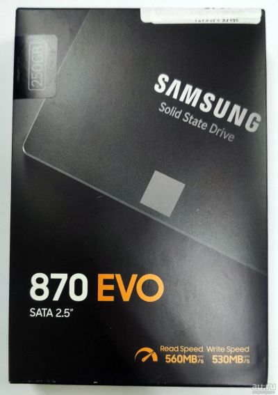 Лот: 18190240. Фото: 1. SSD Samsung 870 EVO 250 ГБ 2.5. SSD-накопители
