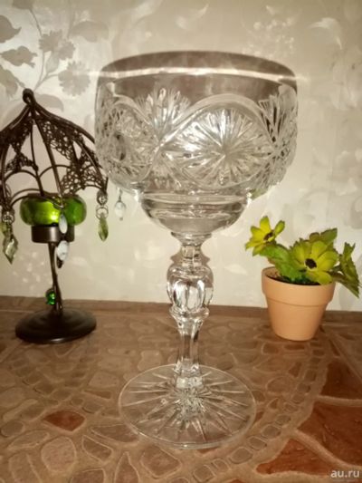 Лот: 17997949. Фото: 1. Конфетница высокая,хрусталь 70-е... Вазы