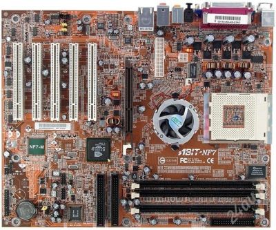 Лот: 491802. Фото: 1. AMD AthlonXP 2600+ (Barton axda2600kv4d... Материнские платы