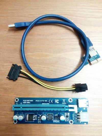 Лот: 10458667. Фото: 1. Райзер (Riser) VER.006С 6 pin... Шлейфы, кабели, переходники