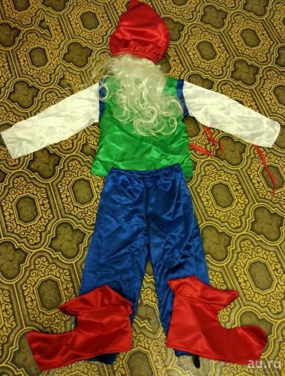 Лот: 10786429. Фото: 1. Новогодний костюм гнома. Детские карнавальные, праздничные костюмы