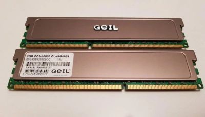 Лот: 11034605. Фото: 1. GEIL DDR3 1333 MHz PC3-10600 4... Оперативная память