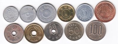 Лот: 11896574. Фото: 1. Азия 9 монет Японя. Наборы монет