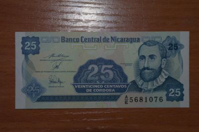 Лот: 4975310. Фото: 1. Никарагуа. 25 сентаво 1991г. Идеал. Америка