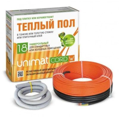 Лот: 22464013. Фото: 1. Теплый пол кабельный UNIMAT CORD... Тёплый пол