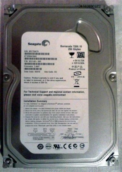 Лот: 1525885. Фото: 1. HDD 250 GB SEAGATE SATA (410AS... Жёсткие диски (HDD)