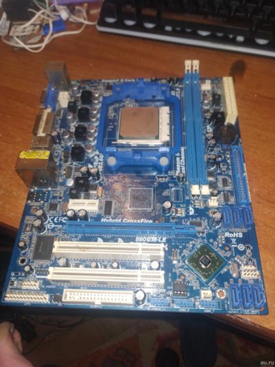Лот: 18489265. Фото: 1. AsRock 880gm le и процессор AMD... Материнские платы