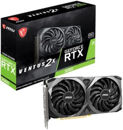 Лот: 25576474. Фото: 1. MSI GeForce RTX 3060 12 ГБ. Видеокарты