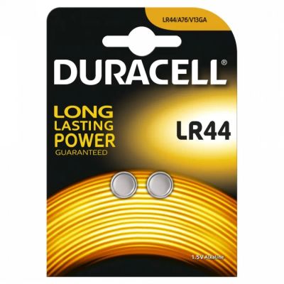 Лот: 22144670. Фото: 1. Элем.пит.DURACELL LR44/AG13 BP-2... Батарейки, аккумуляторы, элементы питания