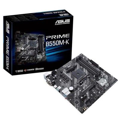 Лот: 24661637. Фото: 1. Материнская плата ASUS Prime B550M-K... Материнские платы