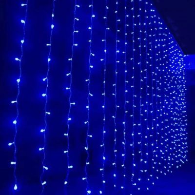 Лот: 16903215. Фото: 1. Гирлянда Занавес (дождь) 360 LED... Гирлянды, шарики, новогодние аксессуары