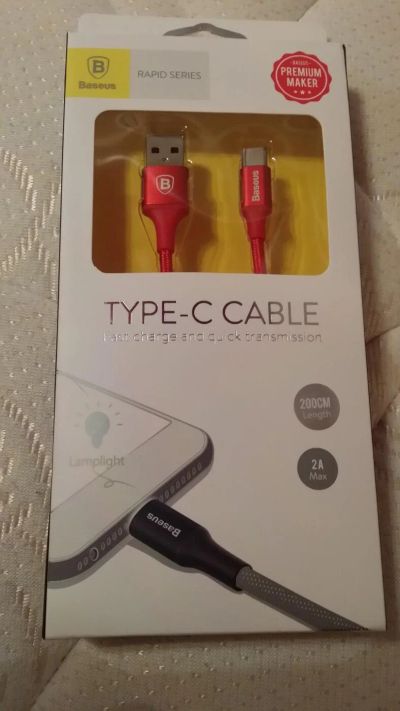 Лот: 10788293. Фото: 1. Кабель usb тип c. Дата-кабели, переходники
