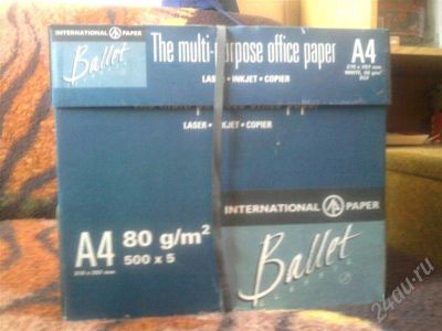 Лот: 349736. Фото: 1. Бумага А4 Ballet. Картриджи, расходные материалы