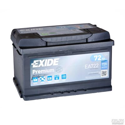 Лот: 15885926. Фото: 1. аккумулятор Exide Premium 72.0... Аккумуляторы