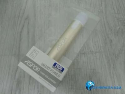 Лот: 13416024. Фото: 1. Внешний аккумулятор 2600 mAh Aspor... Зарядные устройства, блоки питания, адаптеры сетевые для смартфонов