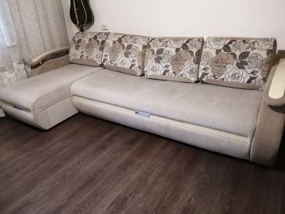 Лот: 24671029. Фото: 1. Диван большой с оттоманкой. Диваны