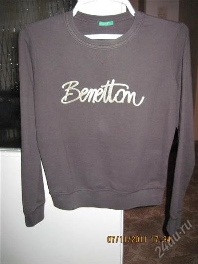 Лот: 1322585. Фото: 1. Кофта BENETTON р. 40-42. Свитеры, толстовки, худи