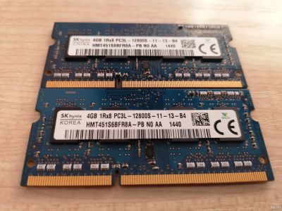 Лот: 18234944. Фото: 1. So-Dimm SK hynix 8GB(2x4GB) PC3L-12800... Оперативная память