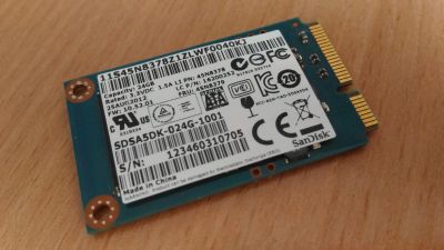 Лот: 13353283. Фото: 1. SSD mSATA Sandisk 24gb SDSA5DK-024G-1001. SSD-накопители