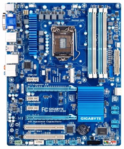 Лот: 8124133. Фото: 1. Материнская плата Gigabyte GA-Z77-D3H... Материнские платы