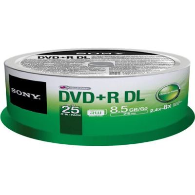 Лот: 17508319. Фото: 1. Диск Sony DVD+R DL 8.5Gb (за штуку... CD, DVD, BluRay