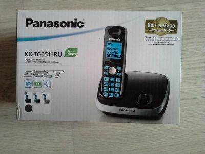 Лот: 11459350. Фото: 1. Беспроводной телефон Panasonic. DECT и радиотелефоны