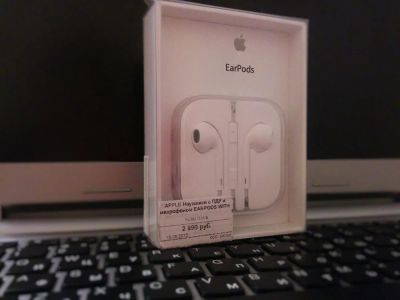 Лот: 6420546. Фото: 1. Apple Earpods наушники 100% оригинал... Красноярск