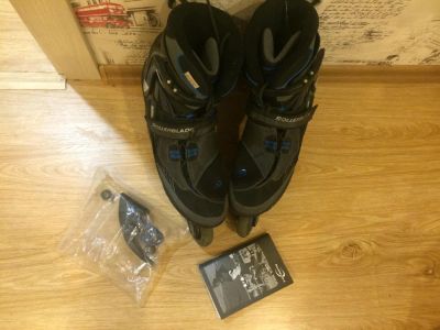 Лот: 7571546. Фото: 1. Ролики Rollerblade spark 80 44... Роликовые коньки, скейтборды, самокаты