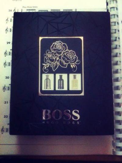 Лот: 4868816. Фото: 1. подарочный набор HUGO Boss мужские... Мужская парфюмерия