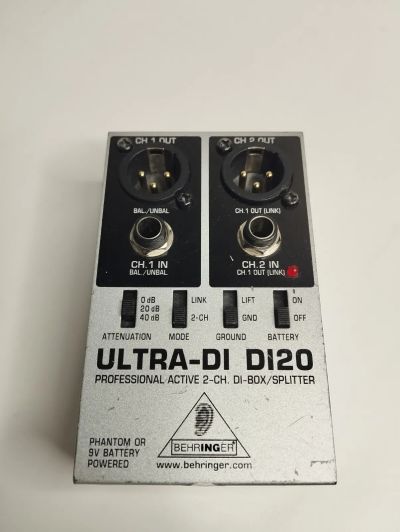 Лот: 21776455. Фото: 1. Behringer ultra-DI DI20 Директ-Бокс. Другое (профессиональный звук)