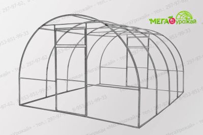 Лот: 8593256. Фото: 1. Теплица "Мария" 8 м + сотовый... Теплицы