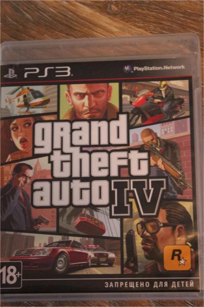 Лот: 10680690. Фото: 1. grand theft auto IV (4) для PlayStation3. Игры для консолей