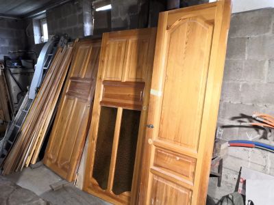 Лот: 23538651. Фото: 1. Дверь из массива дерева бу. Двери межкомнатные