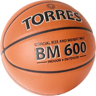 Лот: 22368529. Фото: 1. Мяч баскетбольный Torres BM600... Мячи, ракетки, шайбы, клюшки