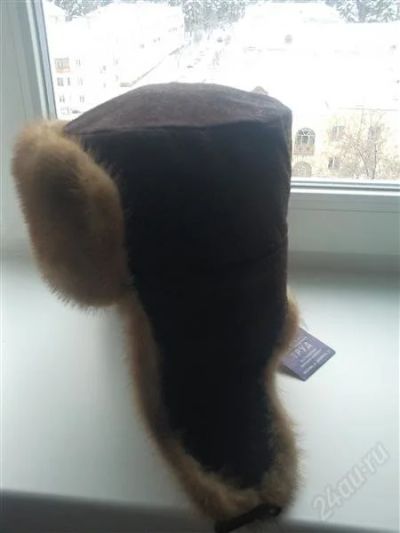 Лот: 1330421. Фото: 1. мужская норковая шапка-ушанка... Головные уборы