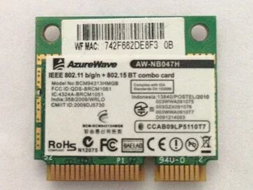 Лот: 12651595. Фото: 1. AzureWave AW-NB047H BCM94313HMGB... WiFi, Bluetooth адаптеры
