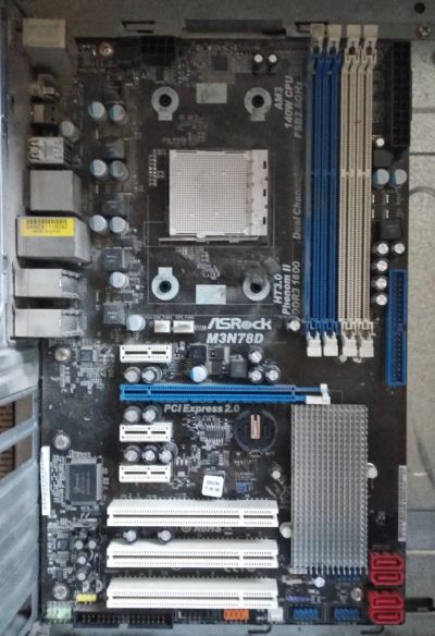Лот: 16558556. Фото: 1. Дохлая AM3 AsRock ATX. Материнские платы