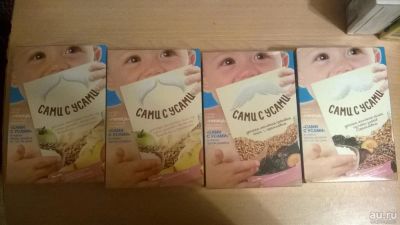 Лот: 8605873. Фото: 1. каша Сами с усами 4 пачки с Рубля... Детское питание