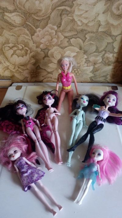 Лот: 18953518. Фото: 1. 4 куклы Monster High+2 Mattel... Куклы и аксессуары