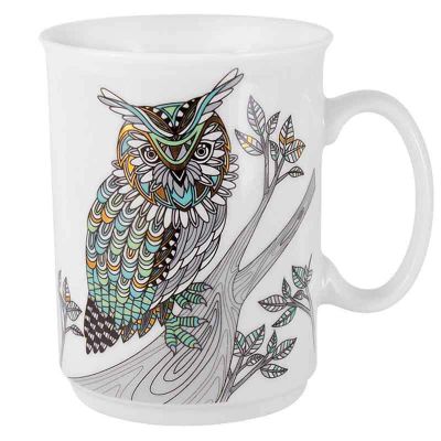 Лот: 24941826. Фото: 1. Кружка Home&Style Wild Сова. Кружки, стаканы, бокалы