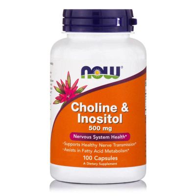 Лот: 18819842. Фото: 1. NOW Choline & Inositol 250/250... Спортивное питание, витамины
