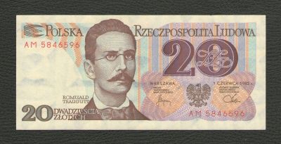Лот: 16513446. Фото: 1. 20 злотых 1982 года. Польша. Из... Европа