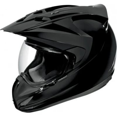 Лот: 7029063. Фото: 1. Icon Variant gloss black мотошлем... Аксессуары